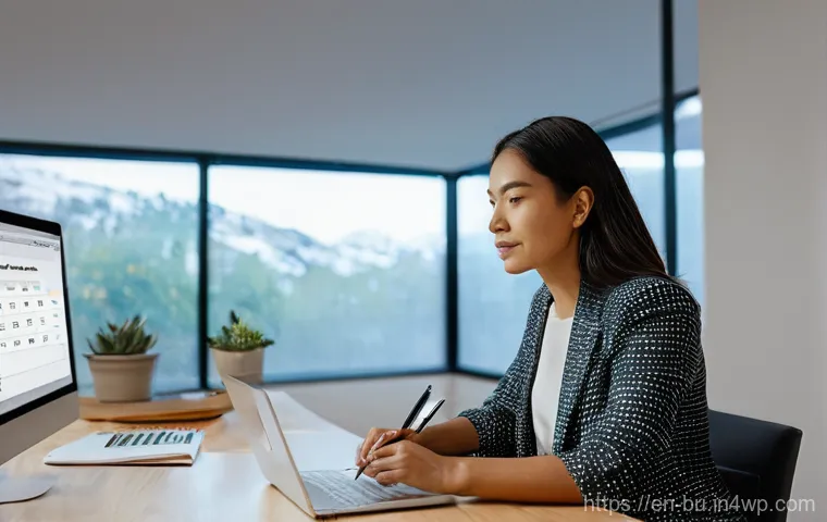 원격근무에서의 업무 우선 순위 설정 방법 - **Prompt:** A diverse professional, a woman in her late 20s to early 30s, dressed in smart casual at...